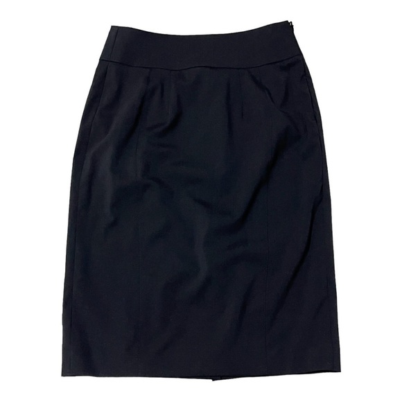 Burberry Black Wool Pencil High Waist Skirt Size 4 - Picture 1 of 9